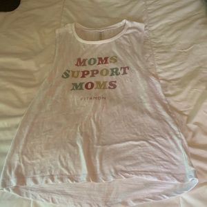 Fit4mom “Moms Support Moms” muscle tank